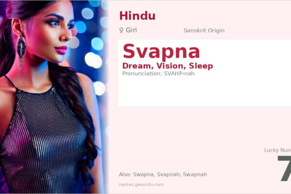 Svapna Name Meaning — Sanskrit Origin, Girl Name & Details (2025)