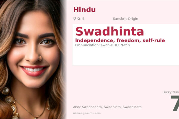 Swadhinta Name Meaning — Sanskrit Origin, Girl Name & Details (2025)