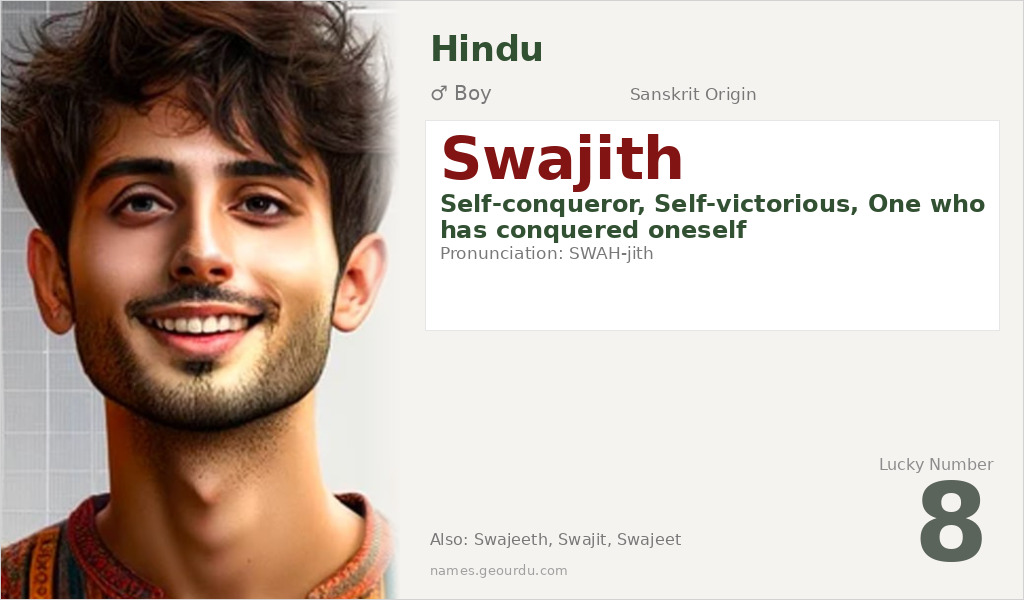 Swajith Name Meaning and Details