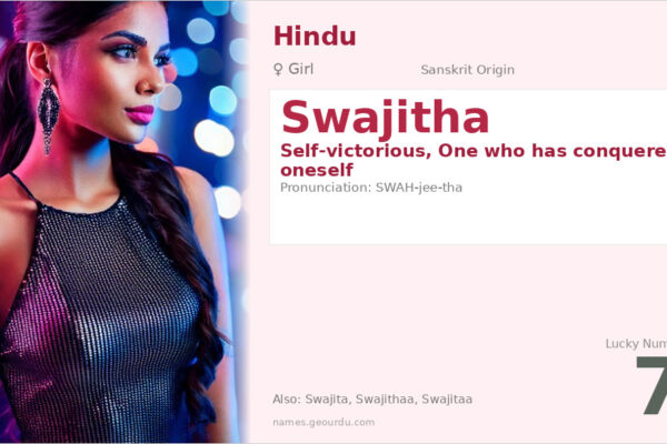 Swajitha Name Meaning — Sanskrit Origin, Girl Name & Spiritual Significance (2025)