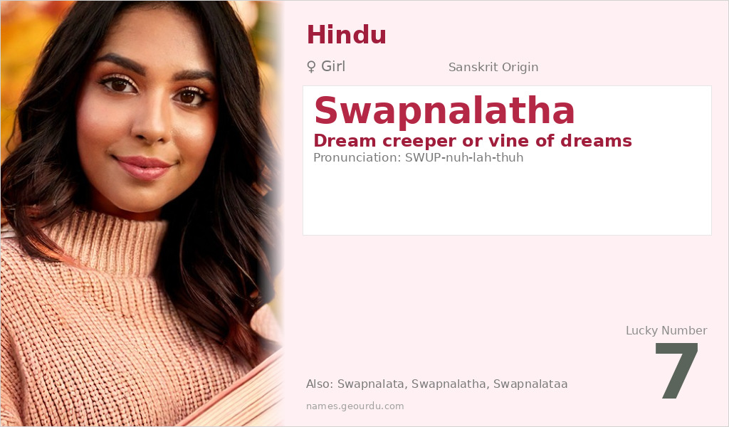 Swapnalatha Name Meaning and Details