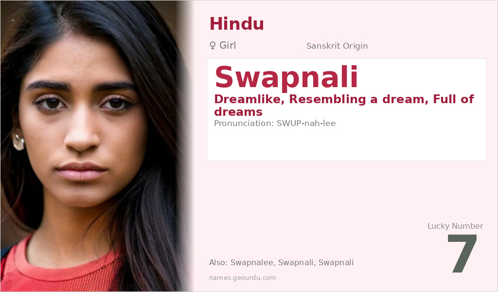 Swapnali Name Meaning and Details
