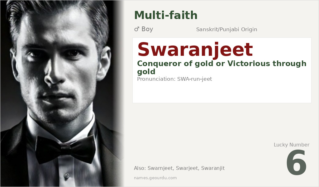 Swaranjeet Name Meaning and Details