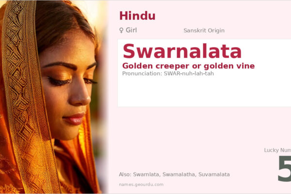 Swarnalata Name Meaning — Golden Vine Origin & Hindu Girl Details (2025)