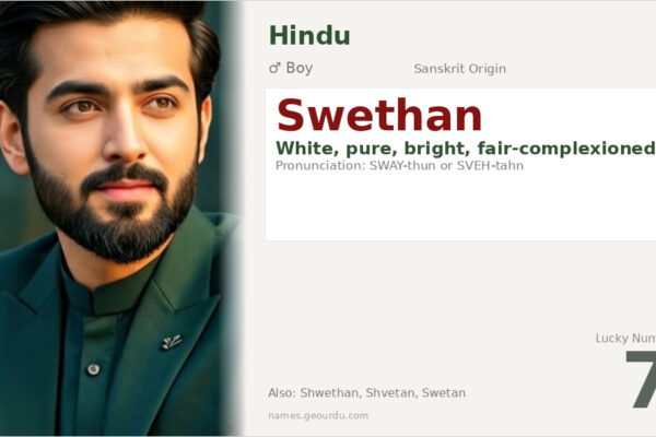 Swethan Name Meaning — Origin, Gender & Details (2025)