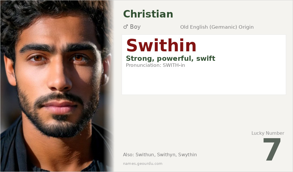 Swithin Name Meaning and Details