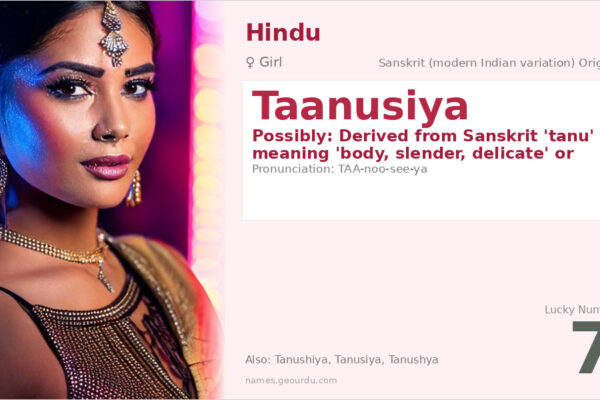 Taanusiya Name Meaning — Origin, Gender & Details (2025)
