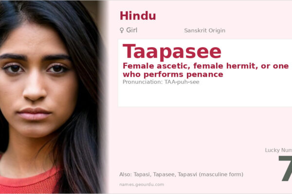 Taapasee Name Meaning — Origin, Gender & Details (2025)
