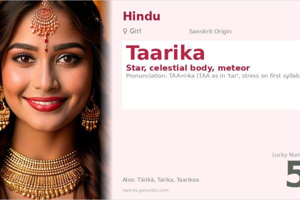 Taarika Name Meaning — Star, Origin & Details (2025)