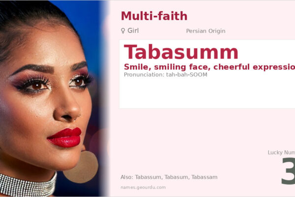 Tabasumm Name Meaning — Persian Origin, Girl Name & Details (2025)