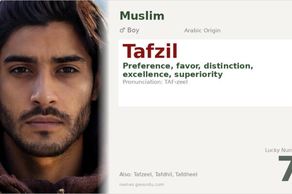 Tafzil Name Meaning — Arabic Origin, Boy Name & Details (2025)