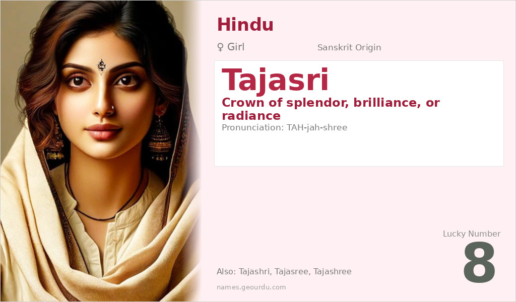 Tajasri Name Meaning and Details
