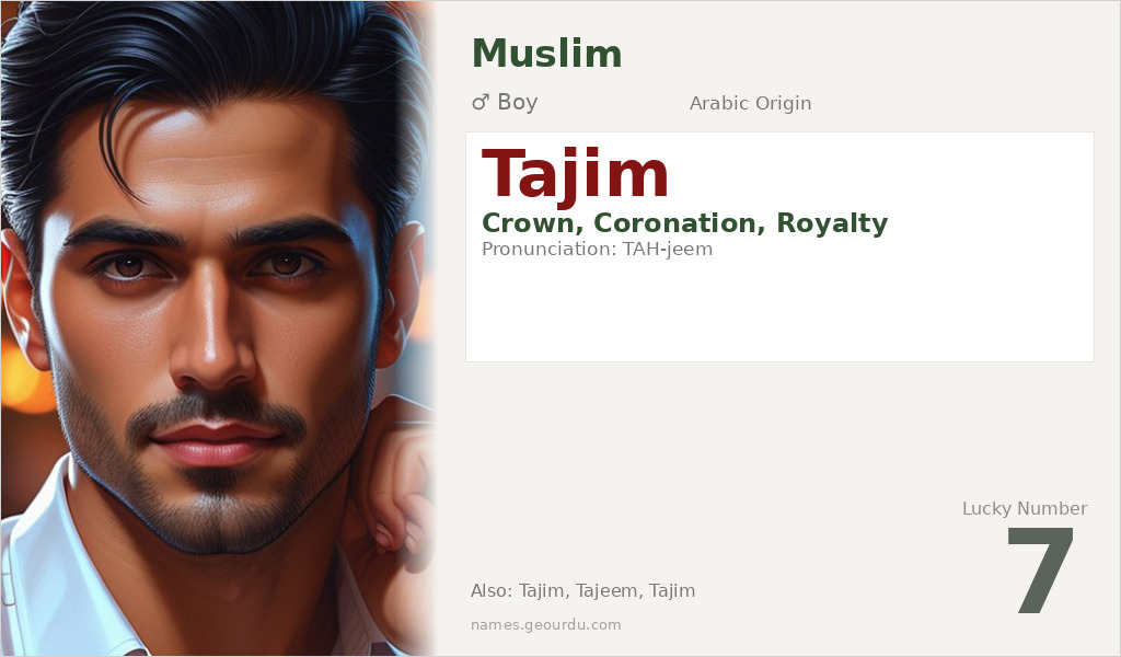 Tajim Name Meaning and Details