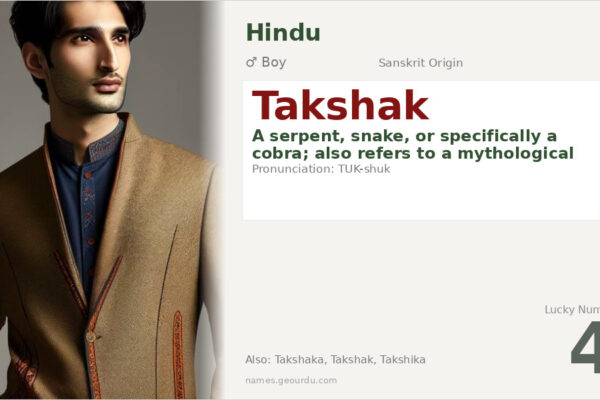 Takshak Name Meaning — Sanskrit Origin, Hindu Mythology & Details (2025)