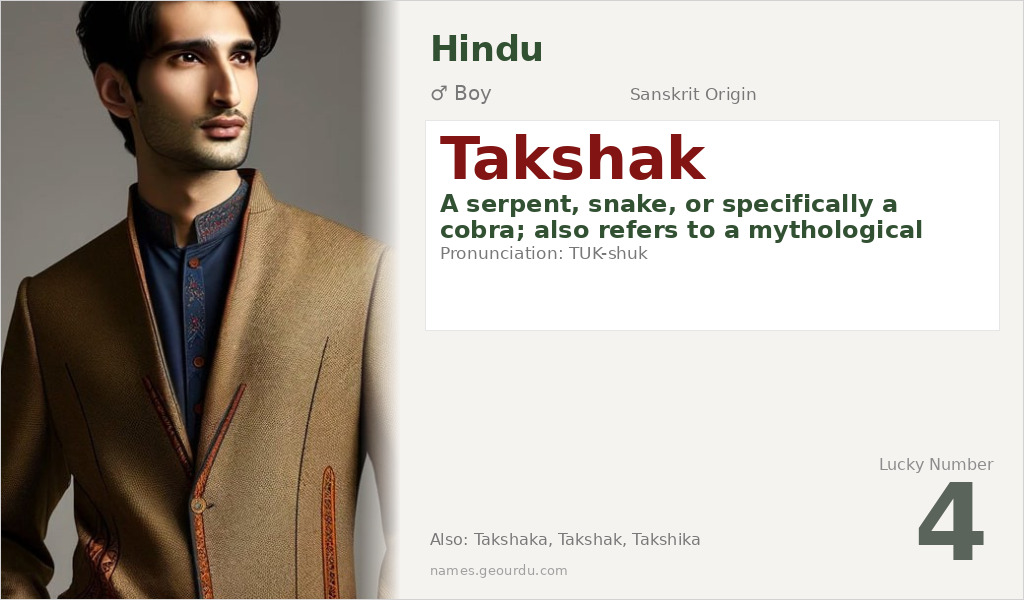 Takshak Name Meaning and Details
