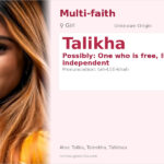 Talikha Name Meaning and Details