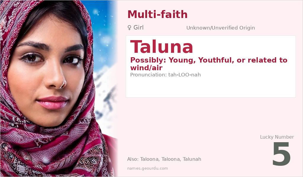 Taluna Name Meaning and Details