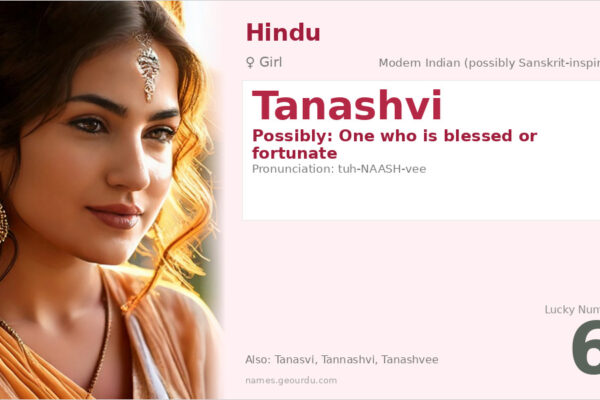 Tanashvi Name Meaning — Origin, Gender & Details (2025)