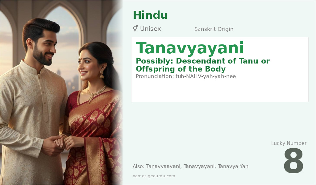 Tanavyayani Name Meaning and Details