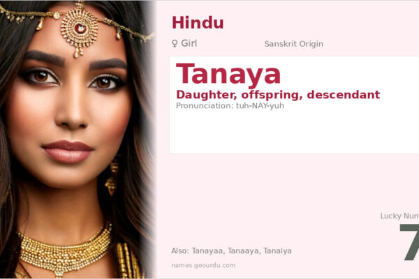 Tanaya Name Meaning — Sanskrit Origin, Girl Name & Details (2025)