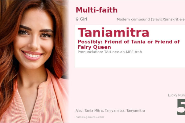 Taniamitra Name Meaning — Origin, Gender & Details (2025)