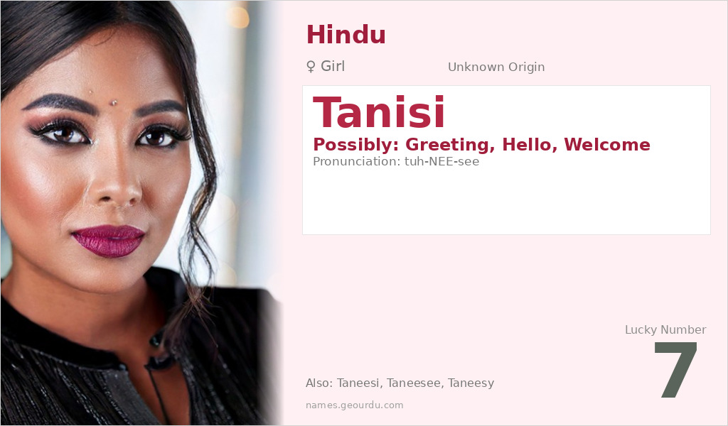 Tanisi Name Meaning and Details