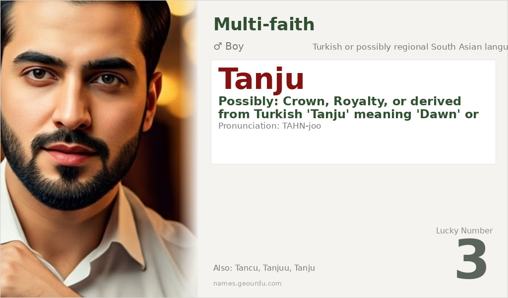 Tanju Name Meaning and Details