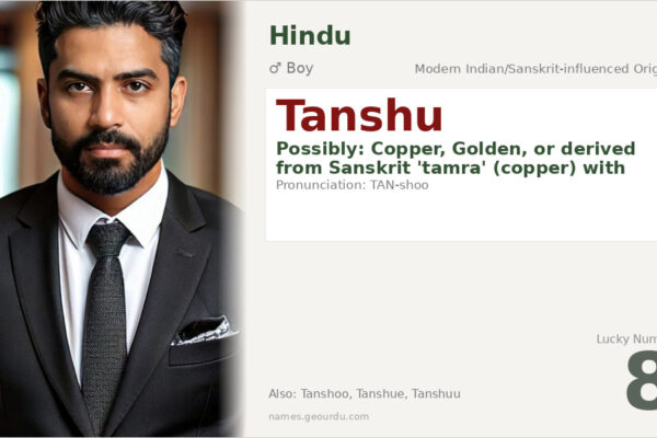 Tanshu Name Meaning — Origin, Gender & Details (2025)