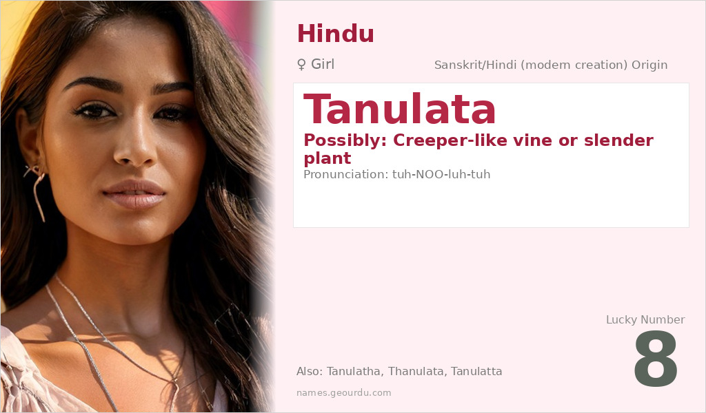 Tanulata Name Meaning and Details