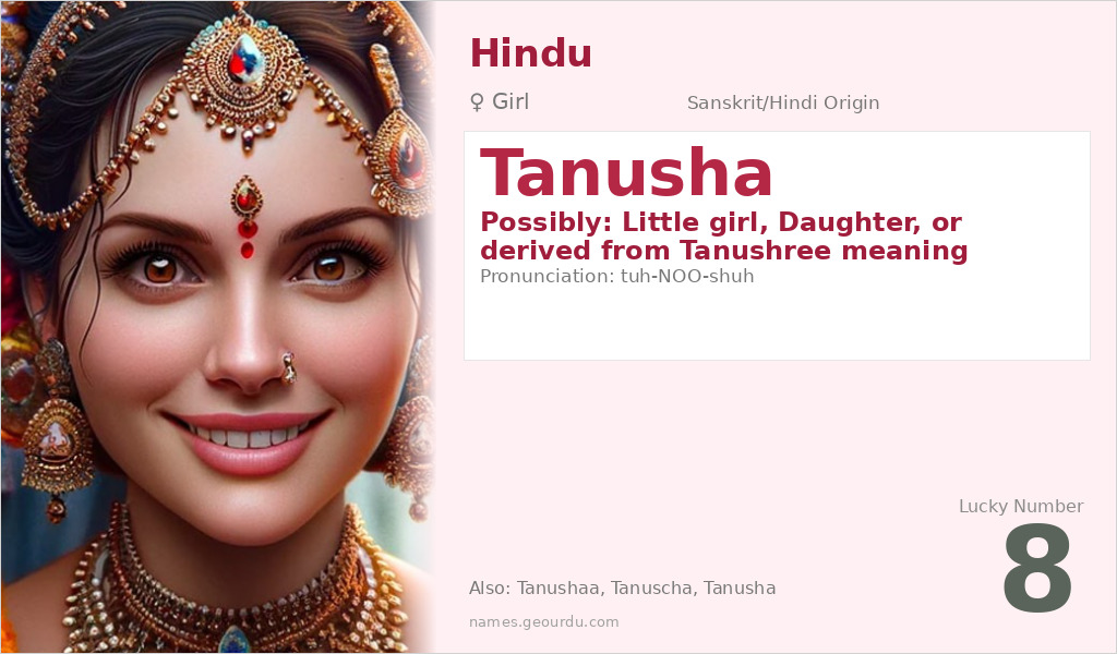 Tanusha Name Meaning and Details