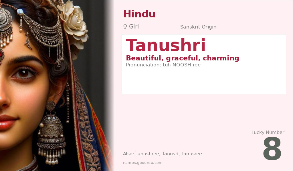 Tanushri Name Meaning and Details