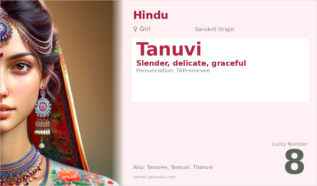 Tanuvi Name Meaning and Details