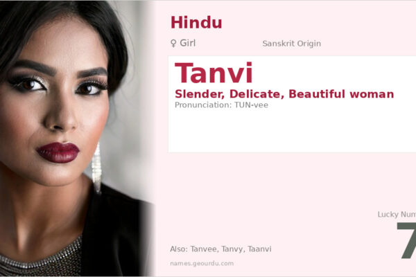 Tanvi Name Meaning — Sanskrit Origin, Girl Name & Details (2025)