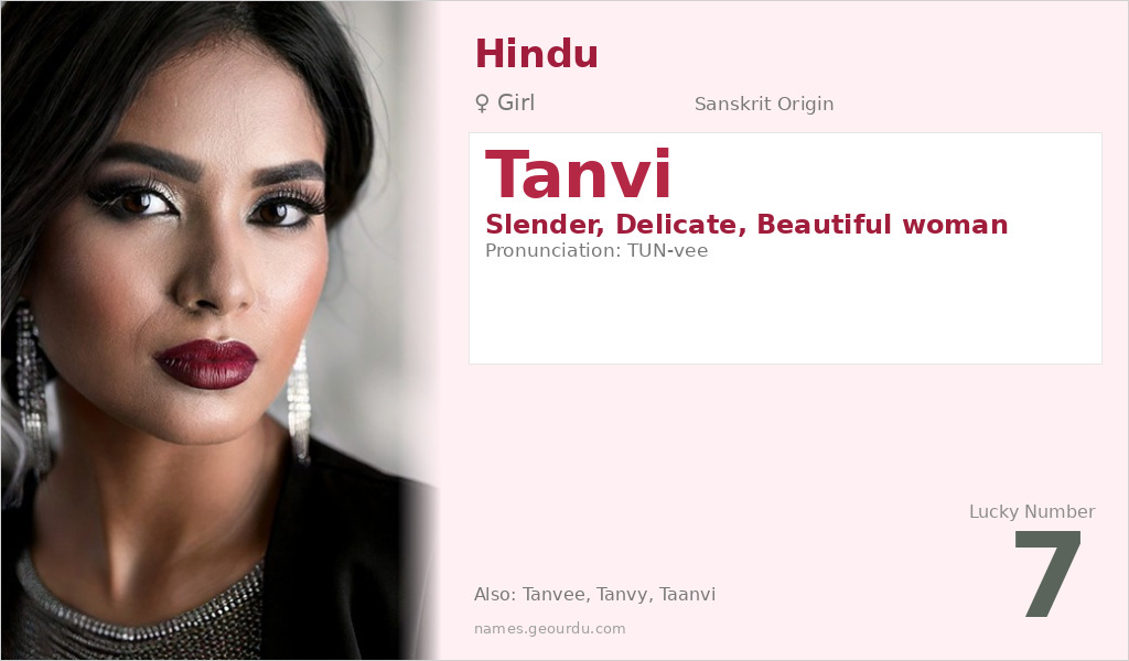 Tanvi Name Meaning and Details