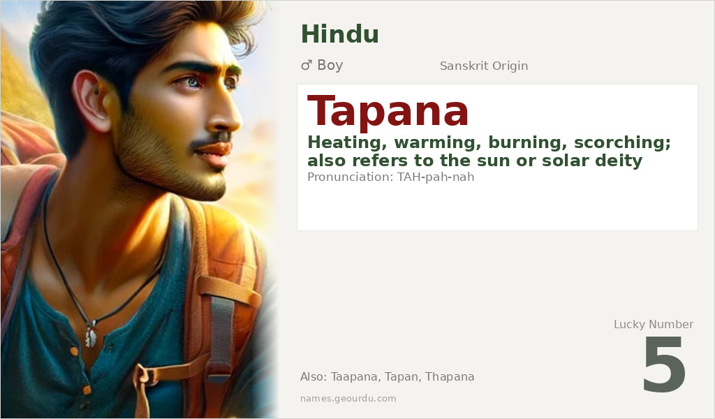 Tapana Name Meaning and Details