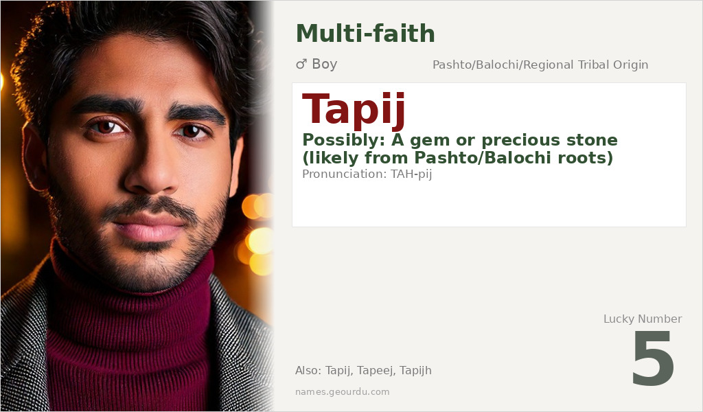 Tapij Name Meaning and Details