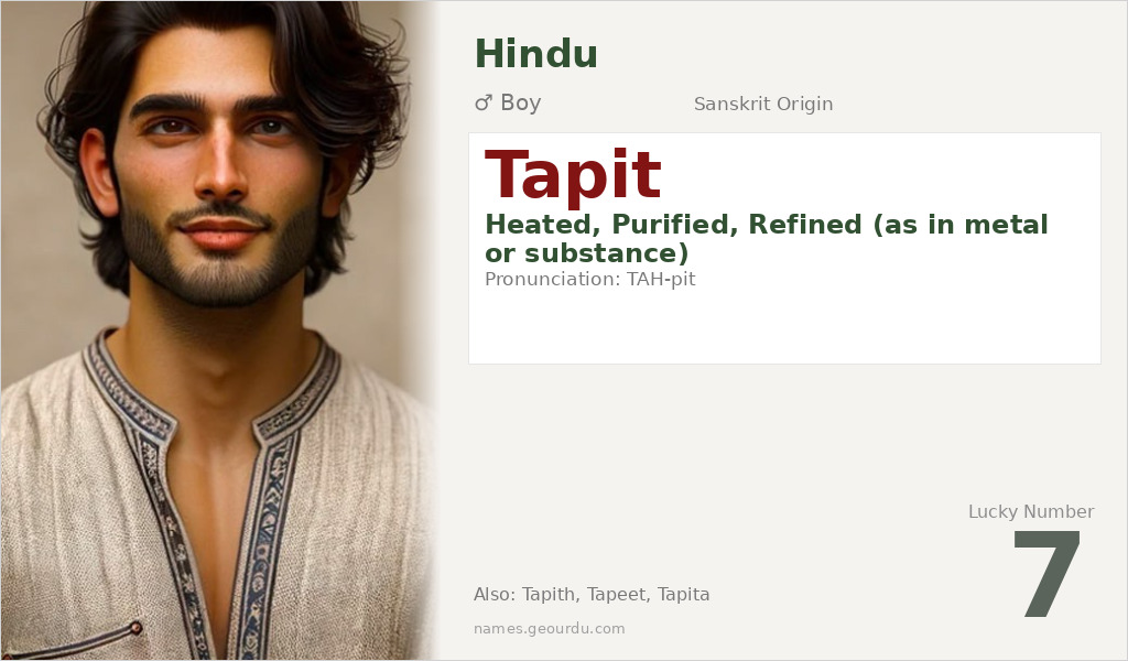 Tapit Name Meaning and Details