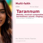 Tarannum Name Meaning and Details
