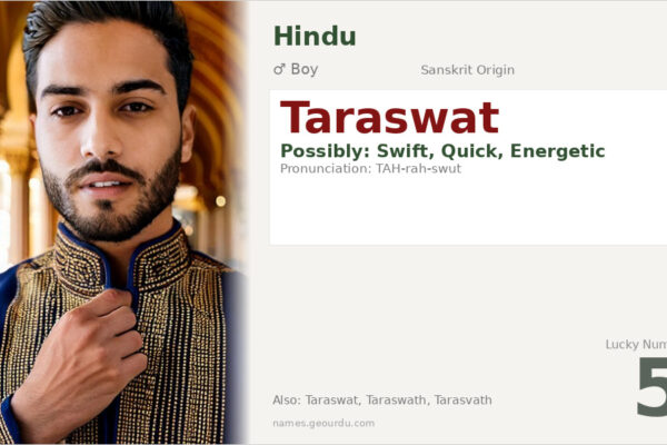 Taraswat Name Meaning — Origin, Gender & Details (2025)