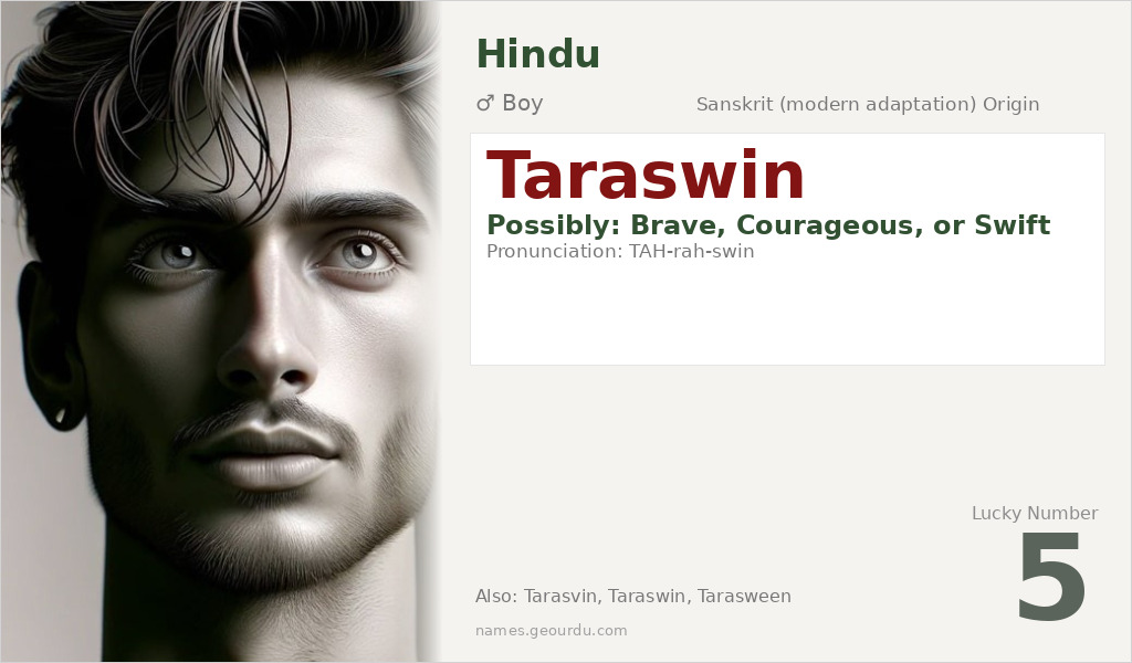Taraswin Name Meaning and Details