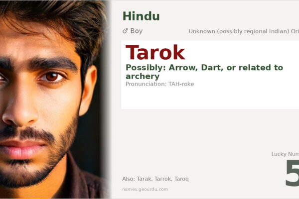 Tarok Name Meaning — Origin, Gender & Details (2025)