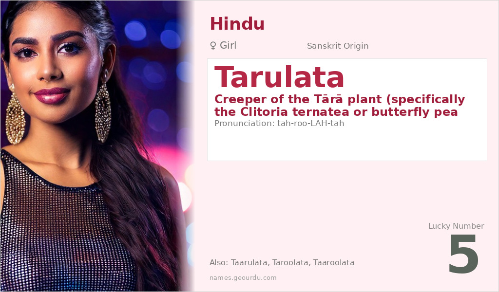 Tarulata Name Meaning and Details