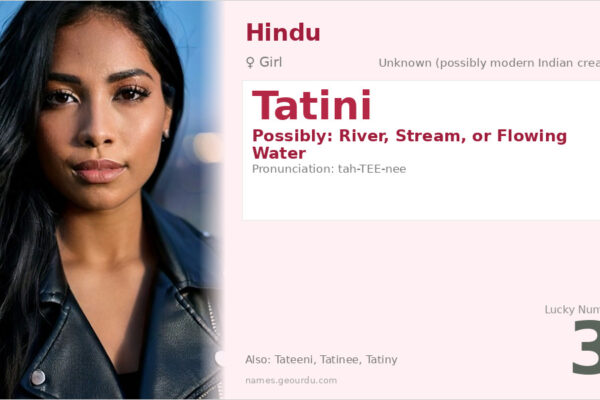 Tatini Name Meaning — Origin, Gender & Details (2025)