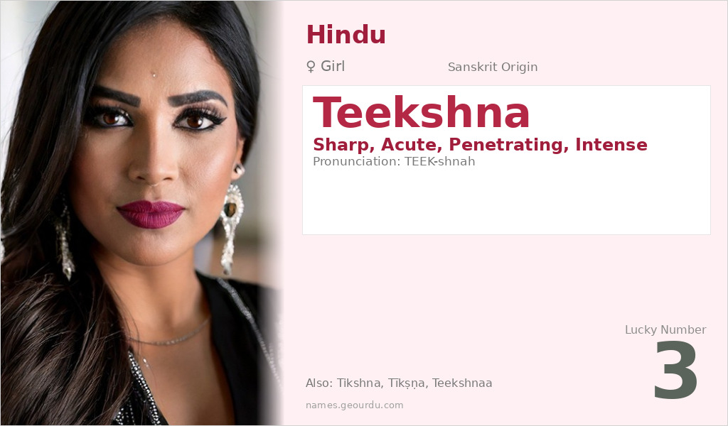 Teekshna Name Meaning and Details