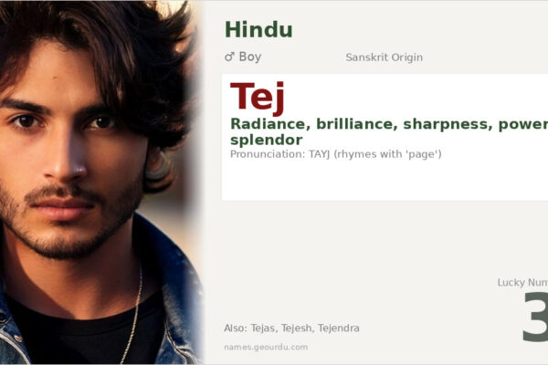 Tej Name Meaning — Sanskrit Origin, Boy Name & Cultural Significance (2025)