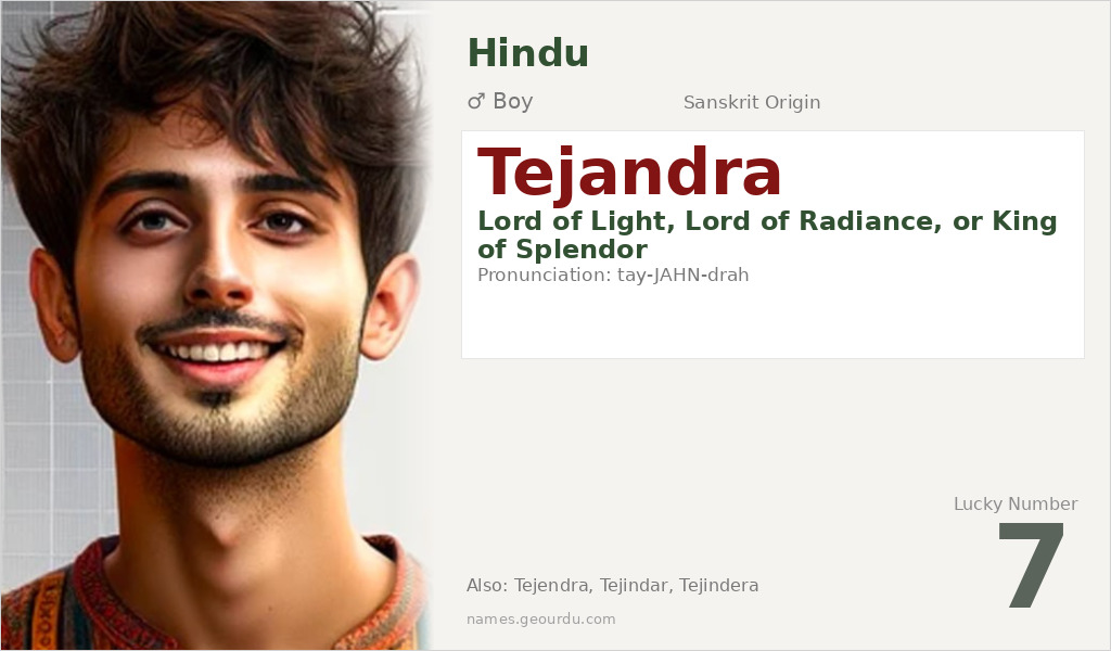 Tejandra Name Meaning and Details
