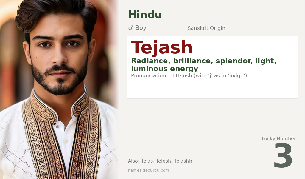 Tejash Name Meaning and Details