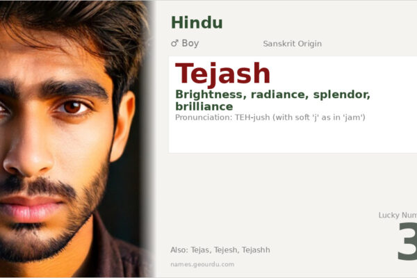 Tejash Name Meaning — Sanskrit Origin, Boy Name & Details (2025)