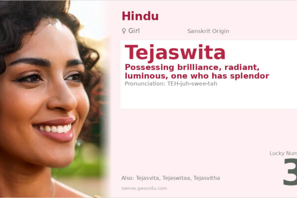 Tejaswita Name Meaning — Sanskrit Origin, Girl Name & Details (2025)