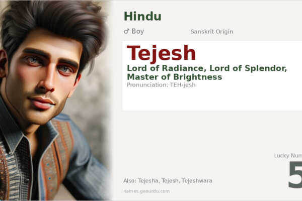 Tejesh Name Meaning — Sanskrit Origin, Boy Name & Details (2025)
